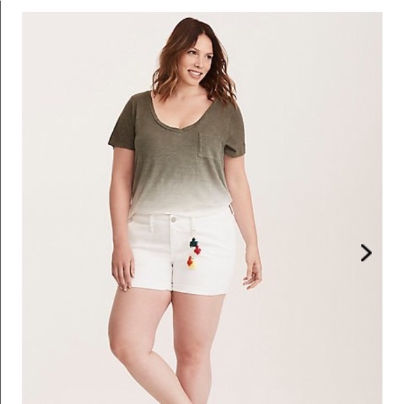 GUC Torrid White Denim Shorts - Picture 3 of 3